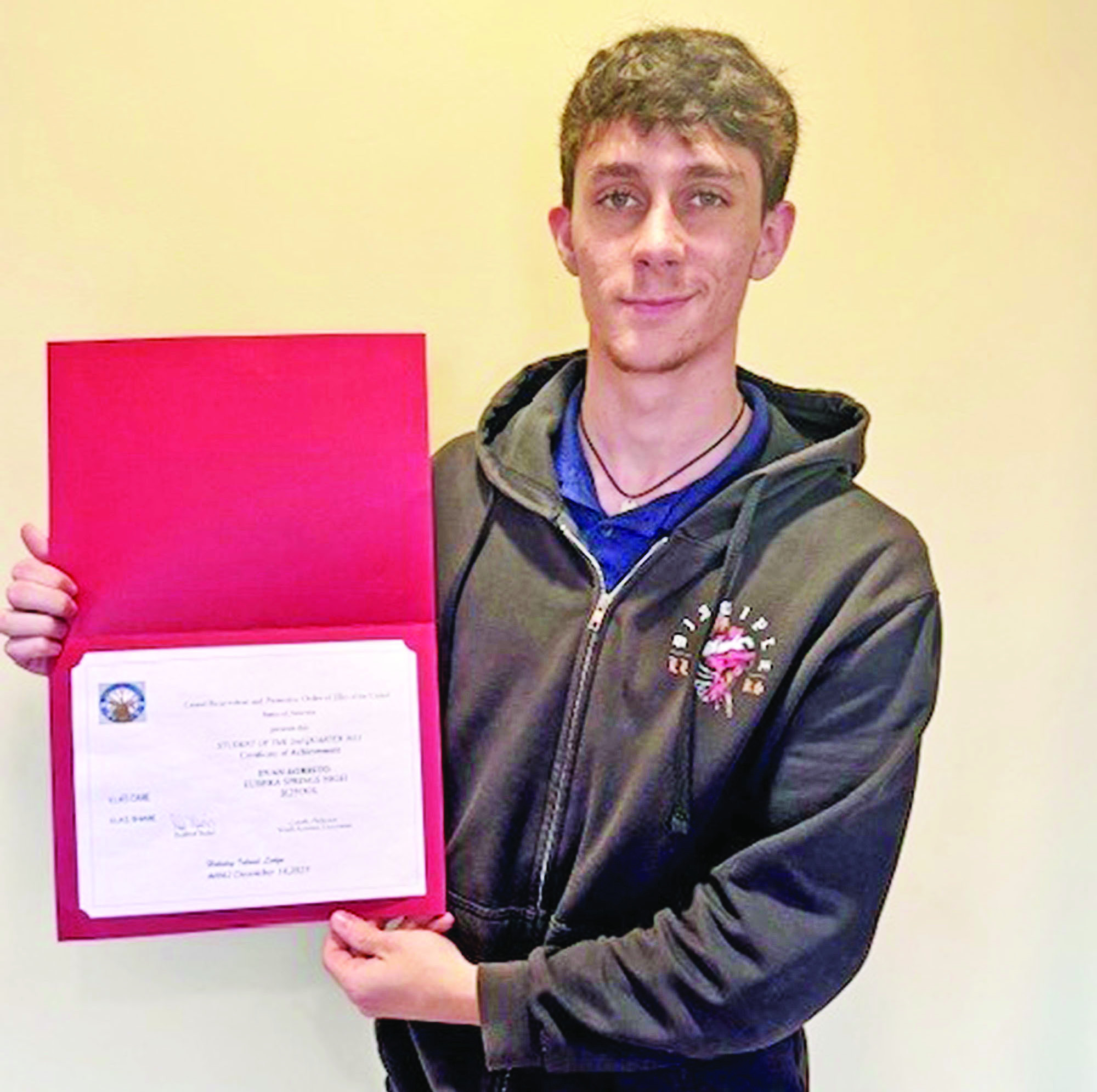 Students of the Quarter Eureka Spring TimesEcho